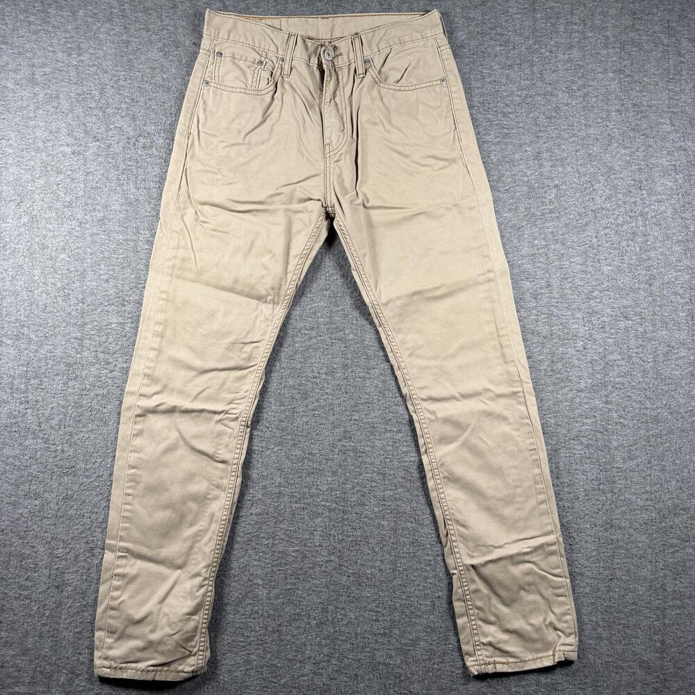 Levis 508 Jeans Mens 29x29 Beige Tapered Leg Regular Fit Denim Casual Pants